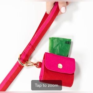 ♠️ Kate Spade Bag Holder for Dog Leash Pink & Red